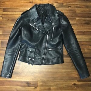 Romeo & Juliet Black Faux Leather Moto Jacket